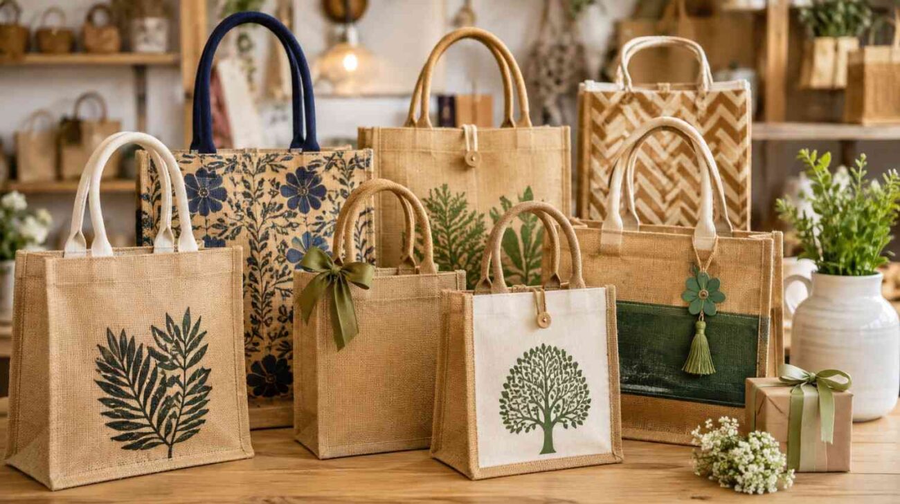 Wholesale Jute Gift Bags for Retail Stores, Boutiques & Gift Shops